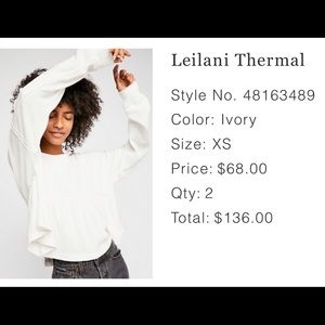Free People Thermal Top